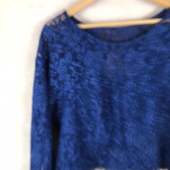 SEQUIN HEARTS Long Sleeve Lace Party cocktail Top NWT Plus Size 24 - Picture 5 of 9